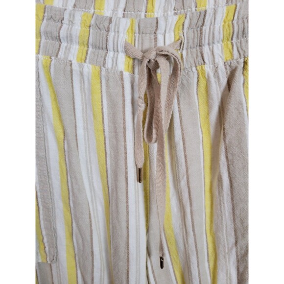 Land n' Sea Womens Plus Size Cropped Linen Blend Pants Size 1X - Picture 3 of 6
